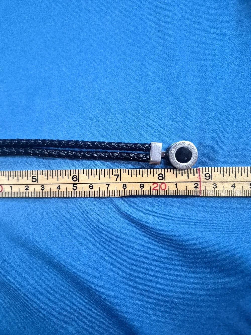 Montblanc Meisterstück Iconic Leather Bracelet with Black Onyx and Steel